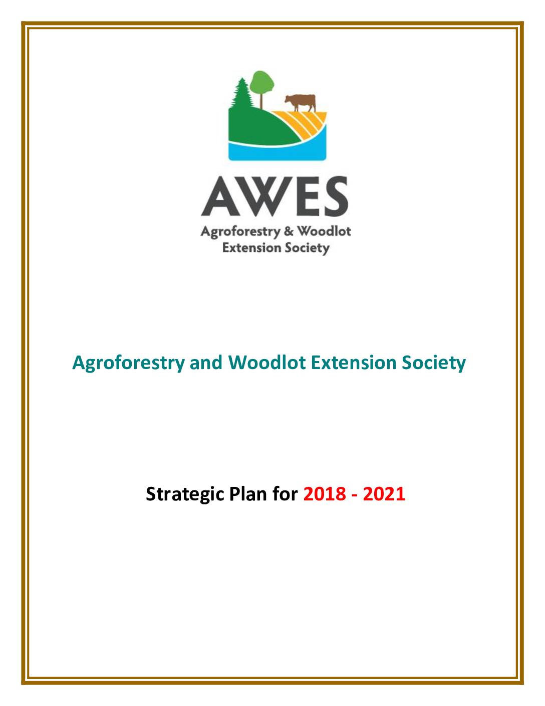 AWES Strategic Plan 2018-2021