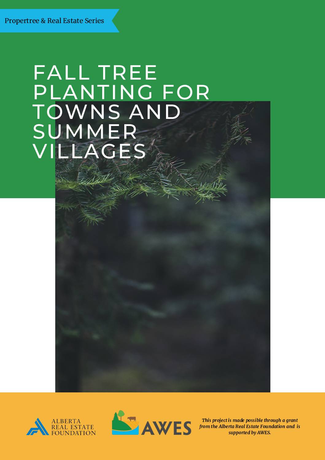 Fall Tree Planting for Towns and Summer Villages